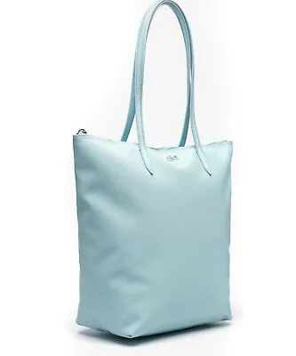 Lacoste Women's L.12.12 Concept Vertical Zip Tote Bag Light Blue NWT $98 • $101.15