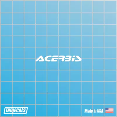 ACERBIS White Vinyl Decal/Sticker 4 In X .5 In MX Motocross ATV More Colors! • $2.75