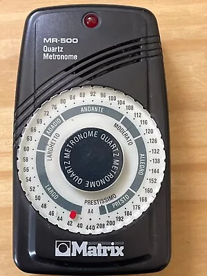 🍌 Matrix MR 500 Quartz Metronome-Portable Tested Works - EUC - F4 • $19.99