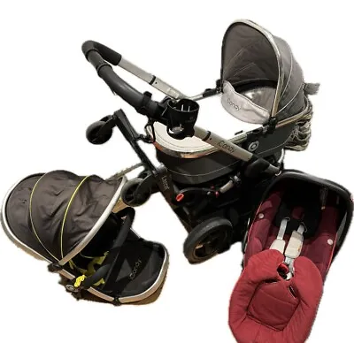 ICandy Peach Jogger All Terrain Travel System - Pram And Pushchair + Maxi Cosi • £150