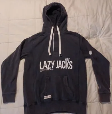 Lazy Jacks Yacht Wear Hoodie Size Small 3 Button  Neck Opening With Draw Strings • £9