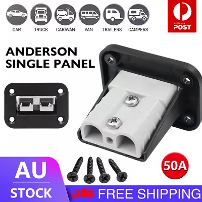 For Anderson Plug Flush Mount 50Amp Mounting Bracket Panel Cover For Caravan • $9.04