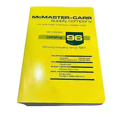 McMaster-Carr Supply Company Chicago IL Catalog 96 1990 Very Good PB • $59.99