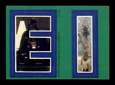 1980 Star Wars Empire Strikes Back Stickers/see Drop Down Menu 4 Card U Will Get • $2
