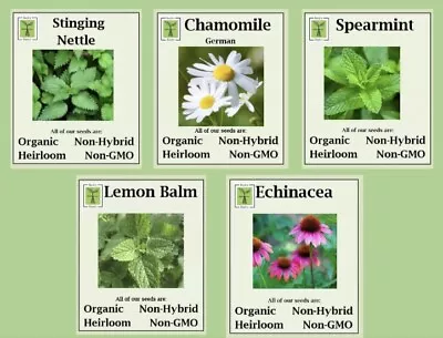 ORGANIC NON-GMO NON-HYRID HEIRLOOM Herbal Tea Seeds • $3.60