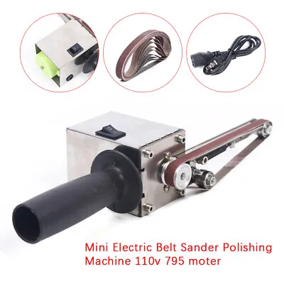 Electric Mini Belt Sander Mini Grinder Small Machine Hand-held With Sanding • $32