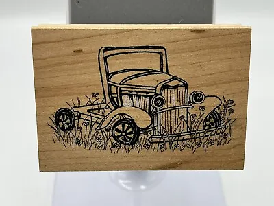 Wood Mounted Rubber Stamp Print. Cars & Trucks Card Making Decoupage Crafts. • £4.99