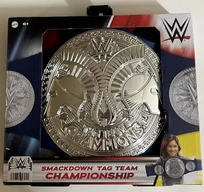 WWE Tag Team Championship Belt Blue Smackdown Mattel Toy Uso Judgement Day • $49.99