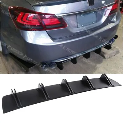 For Honda Accord Rear Diffuser 10 Fins Bumper Lip Splitter Spoiler Chin Body Kit • $39.65