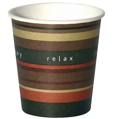 100-Disposable Hot Drink Takeaway Paper Cups Tea Coffee 3oz 6oz 7oz 10oz • £1.99