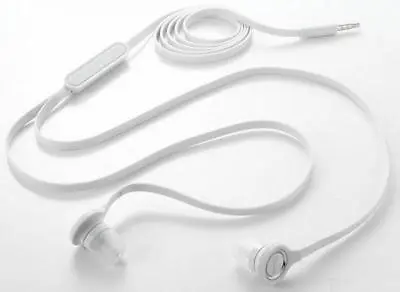 FLAT WIRED EARPHONES OEM HANDSFREE EARBUDS W MIC HEADSET For PHONE TABLET IPOD • $11.50