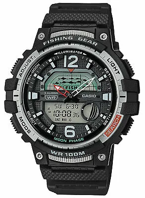 Casio WSC-1250H-1AV Fishing Tide/Moon Graph 3 Alarms Countdown Timer/Repeat • $33