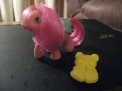 My Little Pony Baby Sweet Stuff Pink 1987 With Bear Brush • $4.99