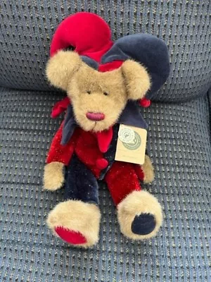 Boyds Bears  Mr. McFarkle  Jester/Clown Red/Blue Jointed Retired NEW WITH TAGS • $19