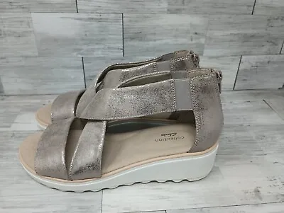 Clarks Jillian Rose Wedge Sandals Women's Size 6.5 M Used With Or Without Box • $9.75