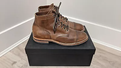 Viberg For Lost & Found Service Boots In Natural Chromexcel Size 8.5 • $437.16