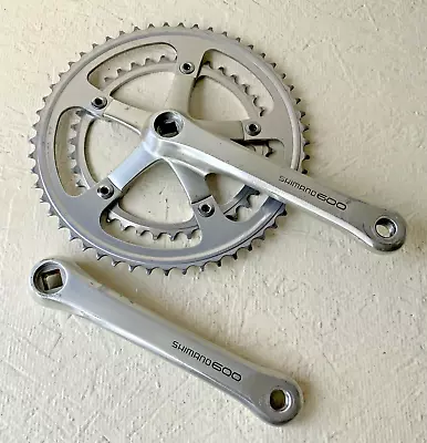 Shimano 600 Crankset 6207 Double 170 Mm Arms 53-39 Tooth 6 7 Or 8 Speed • $68