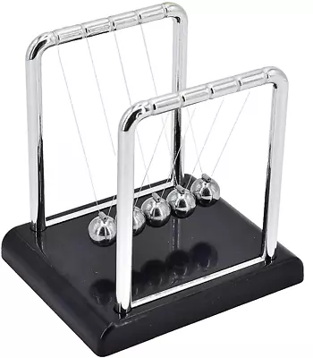 Newton's Cradle Desktop Gadget Fun Gift Toy For Christmas Birthdays All Occasion • £6.99