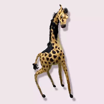 £98.12 • Buy Vintage Victorian Era Antique Giraffe Figure Genuine Fur Taxidermy Toy 16'' B