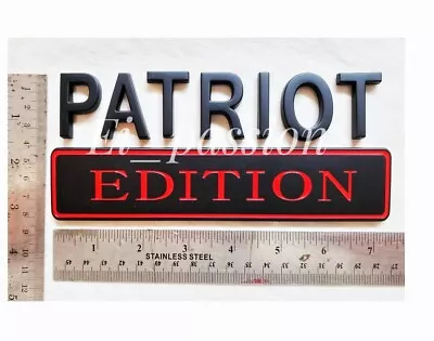 PATRIOT EDITION Black Universal Fit Car Ornament Sign CUSTOM EMBLEM Name Plate  • $25.95