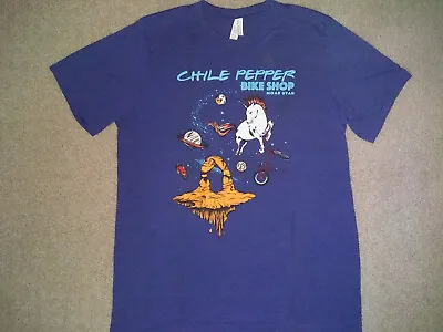 Chile Pepper Bike Shop Moab Utah Mountain Bike MTB & Cycling Unicorn Space Shirt • $5.99