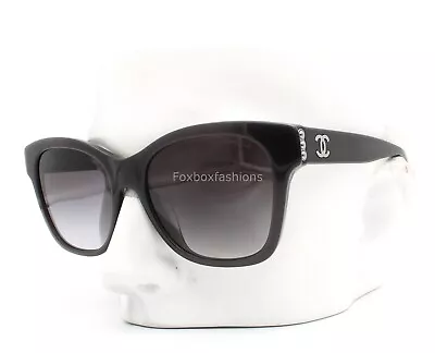 Chanel 5482HA 1716/S6 Sunglasses Dark Gray Silver Glass Pearls - Alternative Fit • £232.73