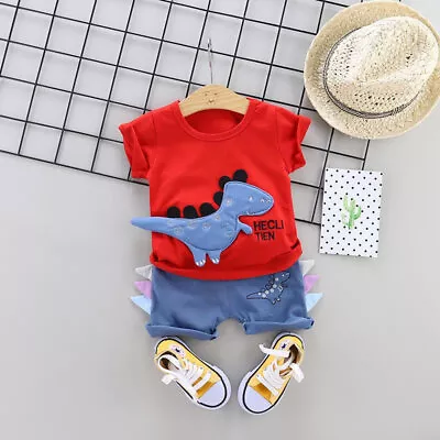 Baby Toddler Boys Dinosaur Outfits Clothes UK • £10.99