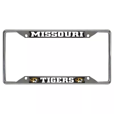 Fanmats NCAA Missouri Tigers Chrome Metal License Plate Frame  • $9.99