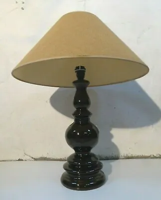 Large Mid Century Vintage Ceramic Table Lamp Germany Kaiser Leuchten  Ball Jasba • $350