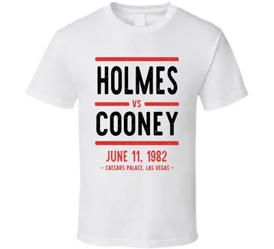 Holmes Vs Cooney June 11 1982 Caesars Palace Las Vegas Boxing T Shirt • $14.99