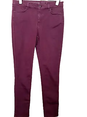 Oasis Burgundy The Stiletto  Skinny Lily Jeans Size 16 Eu 44 Us 12 • £3.99