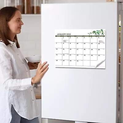 Magnetic Fridge Calendar For 1st January To December 2024 Refrigerator Calendar • £7.79