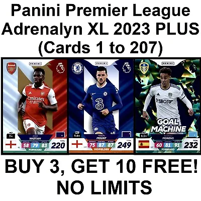 Panini Premier League Adrenalyn XL 2023 PLUS (1 – 207) **Please Select Cards** • £1.99