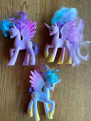 My Little Pony 2011 Princess Celestia 5  Brushable Figures Lot Of 3 Variations • $12.59