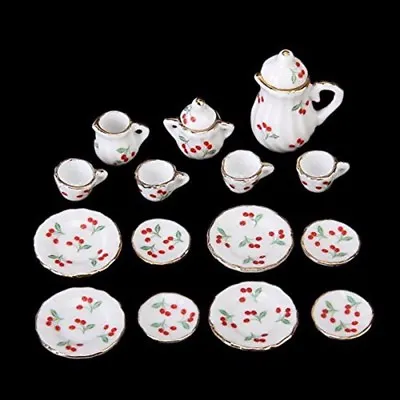 Dollhouse Miniatures 1:12 Scale Kitchen Porcelain Dinnerware Coffee Tea Pot Cup • $8.99