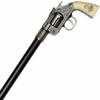 $29.99 • Buy New Vintage Collector Doc Holiday Revolver Gun Handle Gentlemen Walking Cane