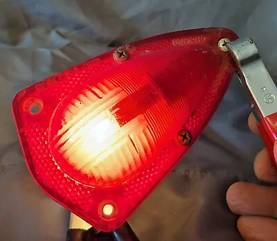 Reflect-o-lite 210 Red Marker Light Teardrop Light Vintage Camper Trailer Sae-64 • $20