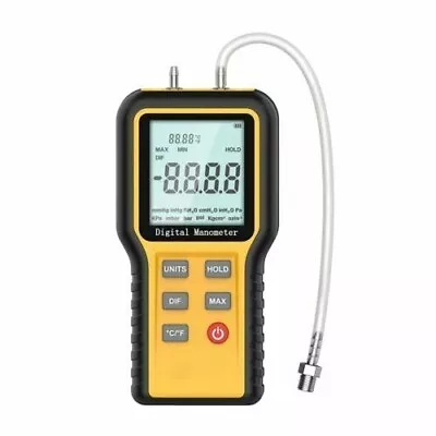 LCD Digital Manometer Differential Dual Port Air Pressure Meter HVAC Gas Tester • $36.80