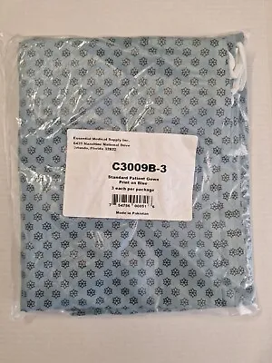 Essential Medical Supply Patient Hospital Gowns Set Of 3 New Print On Blue • $32.99