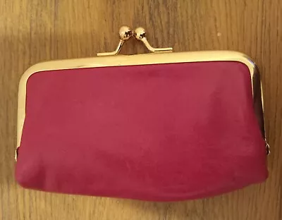 Vintage Genuine Leather Pink Coin Purse • $8.50