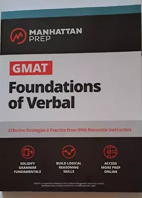 Manhattan Prep GMAT Foundations Of Verbal • £18