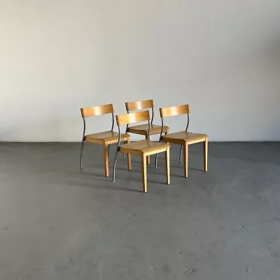 Set Of 4 Vintage Ikea 'Nordisk' Postmodern Dining Chairs By Tina Christensen • $650