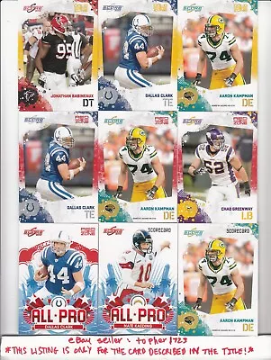 (TR) 2010 Score Football Gold Zone /299 AARON KAMPMAN #137 Iowa/Packers/Jaguars • $1.25