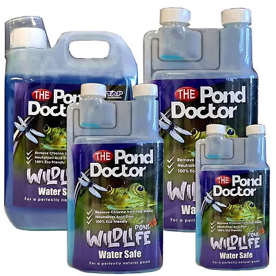 £12.95 • Buy TAP Water Safe Dechlorinator Pond Wildlife Doctor Chlorine Tapsafe Treatment