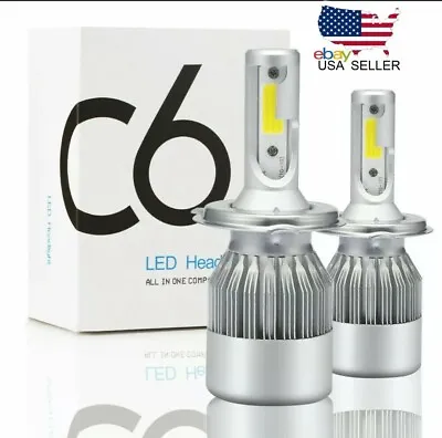 H11 CREE LED Headlight Conversion Kit High/Low Beam 6000K White Light Bulbs • $8.99