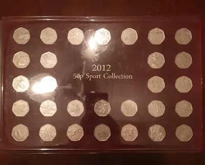 A Complete Deluxe 2012 Olympic 50p Tray • £100