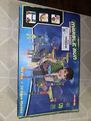 Meland Marble Run - 132Pcs Marble Maze Game 132pcs With Glowing Marbles • $20