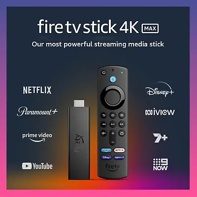 $85.90 • Buy Amazon Fire TV Stick 4K Max Wi-Fi 6 Ultra HD Gen Alexa Voice Remote Media Player