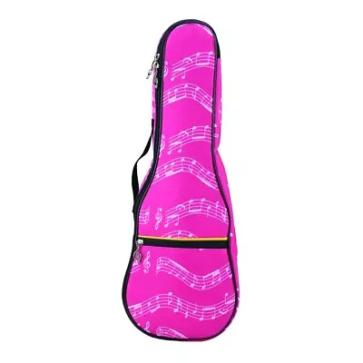 Musical Note Pattern Concert Ukulele BagCase23Inch 600D Waterproof Oxford Ukul • $25.68