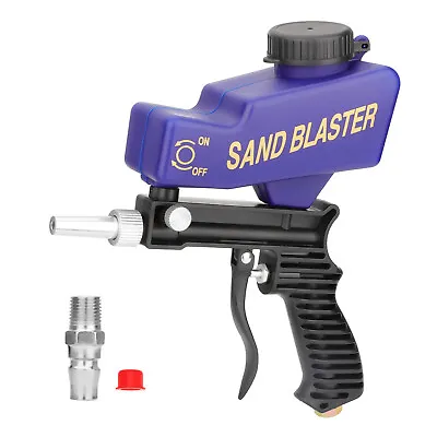 1/4  Portable Air Sandblasting Gun Hand Held Sand Blaster Paint Rust Remover • $24.98